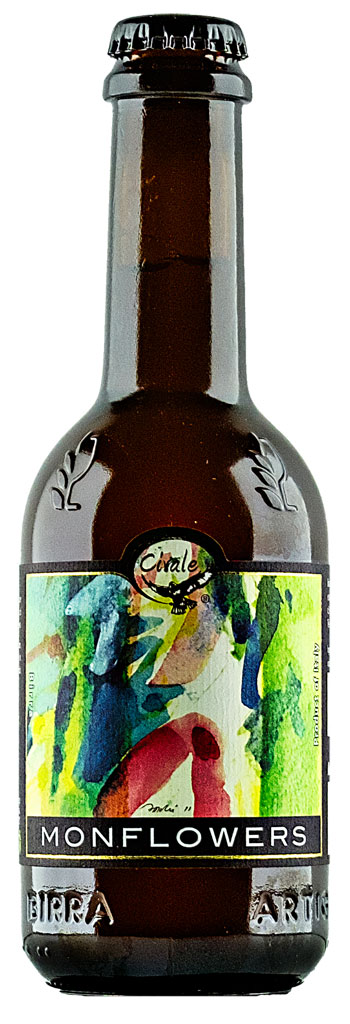 bottiglia birra artigianale Monflowers blanche prodotta da Birrificio Civale