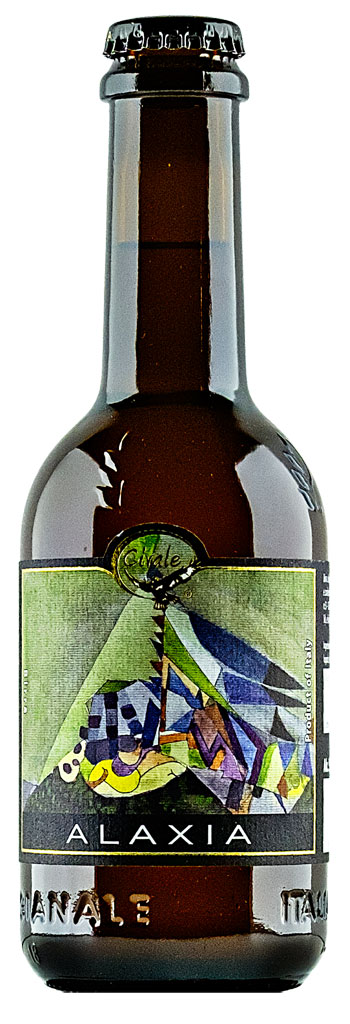 bottiglia birra artigianale Alaxia weiss weizen prodotta da Birrificio Civale
